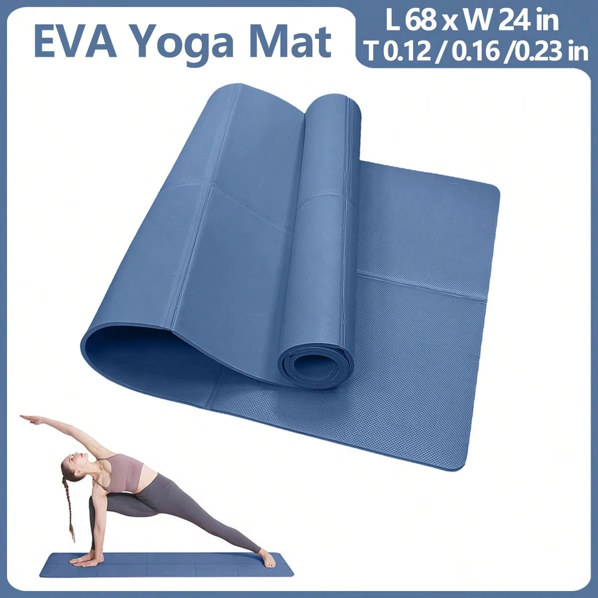 ZenMat Premium - Tapis Yoga/Pilates 3-6mm Antidérapant & Nomade